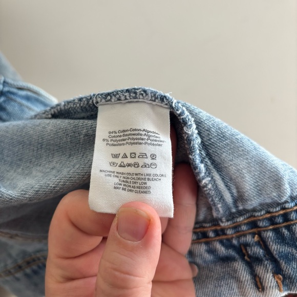 Free People Rumors Light Wash Blue Denim Jean Jacket - Picture 5 of 6